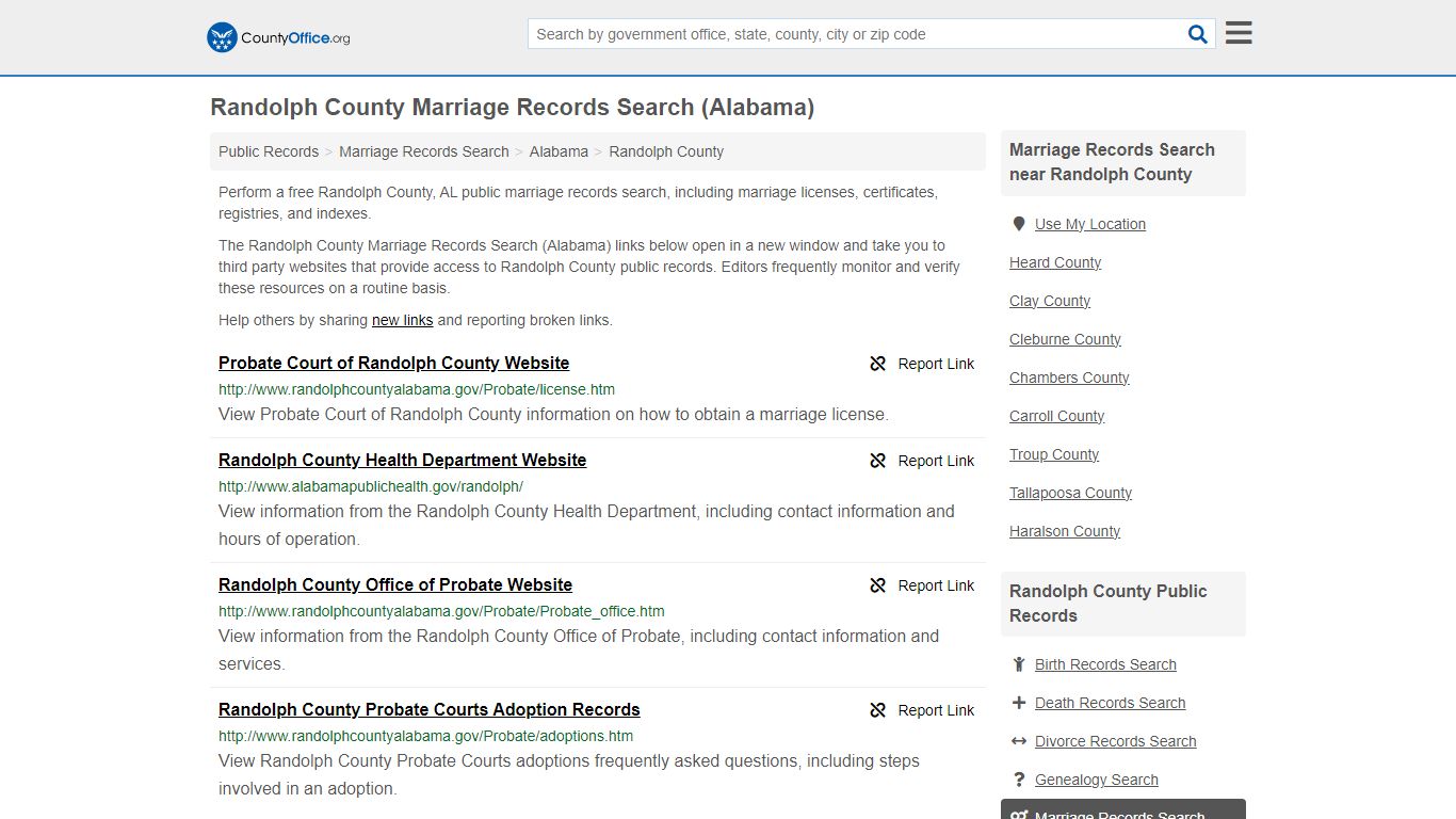 Marriage Records Search - Randolph County, AL (Marriage Licenses ...